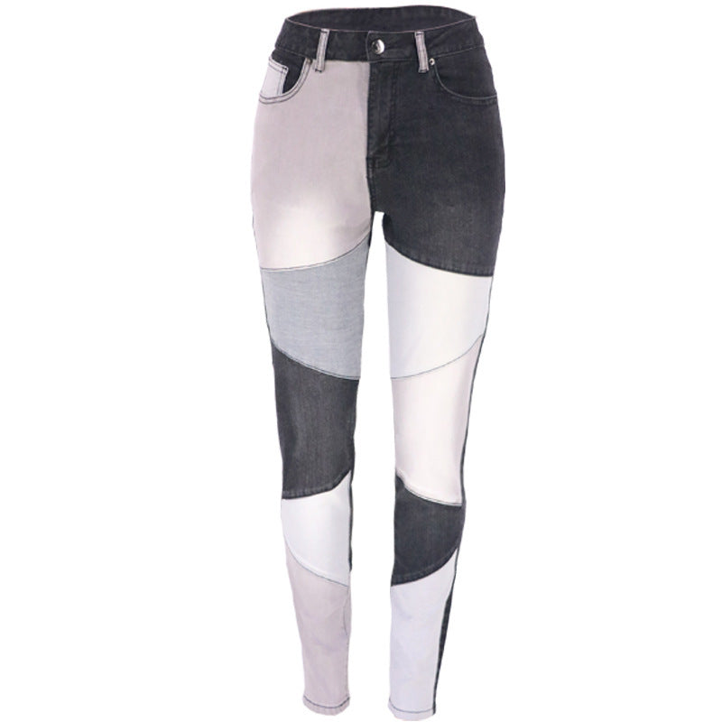 New Two-color Patchwork Casual Pants