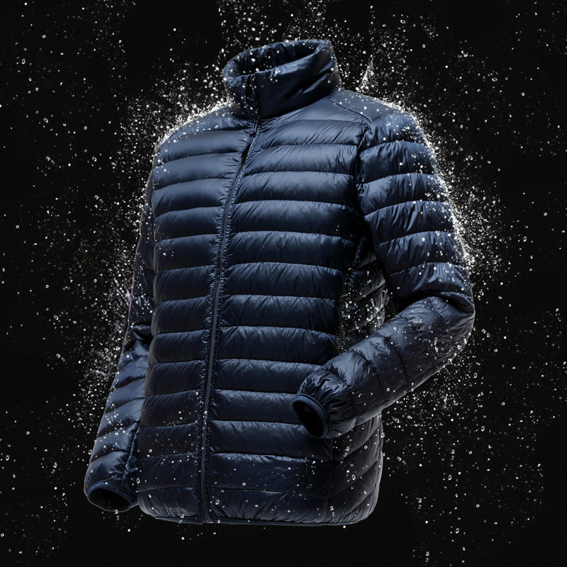 Lightweight Down Jacket Men's Stand Collar Plus Size