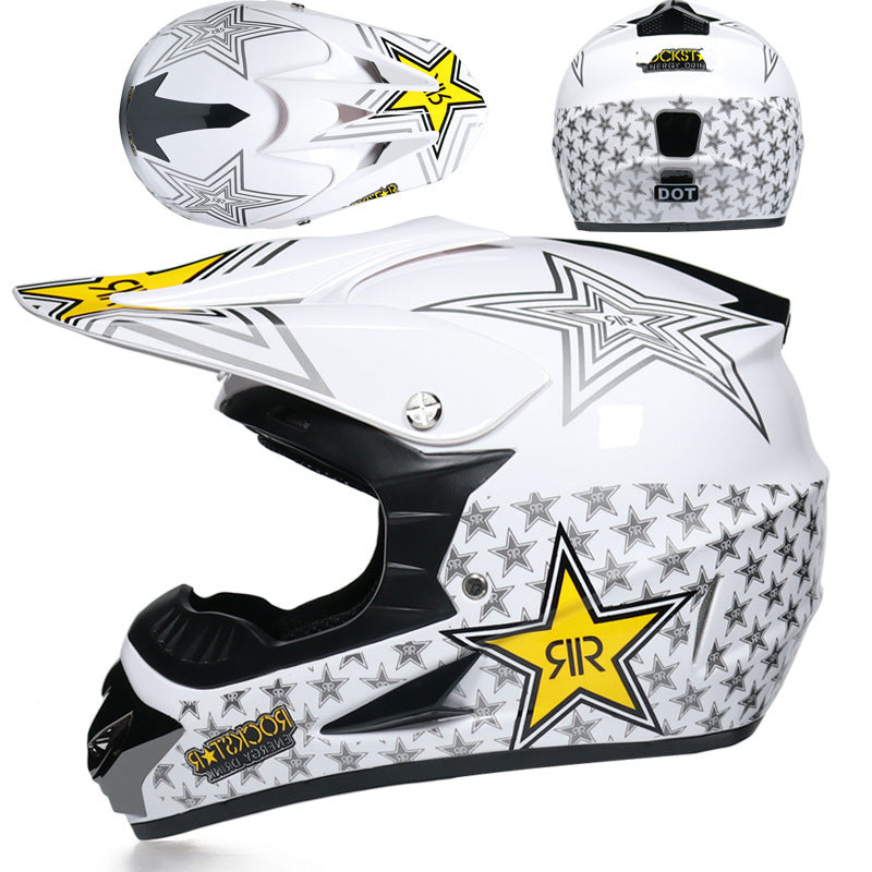 Youth Off-Road Motorcycle Helmet - [green] | Lightweight Motocross Full Face Shield for Dirt Bike & ATV