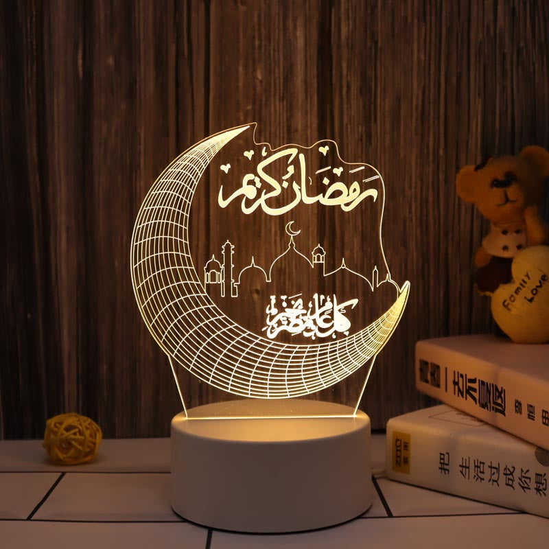 Cartoon Castle 3d Creative Small Table Lamp Atmosphere Decoration