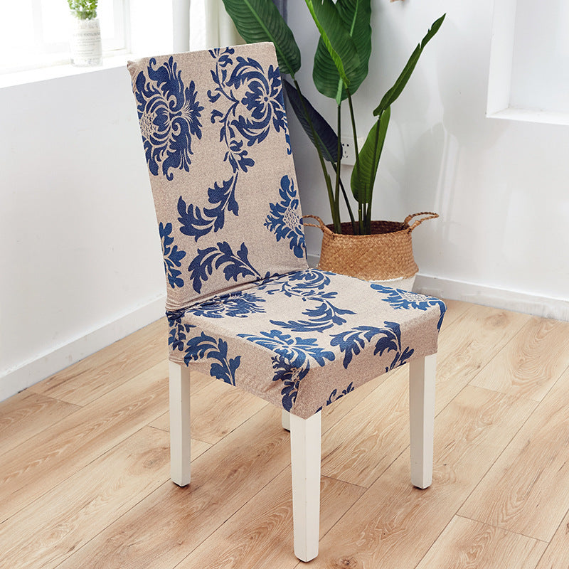 New Chair Cover Printed Chair Cover Elastic Antifouling Hotel Household Chair Cushion Protective Cover