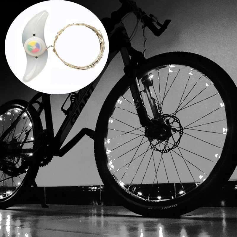 Super Cool Bicycle Led Hub Light Set Mountain Bike Rack Decorative Light Bicycle Spoke Lights Night Riding Bicycle Wheel Light