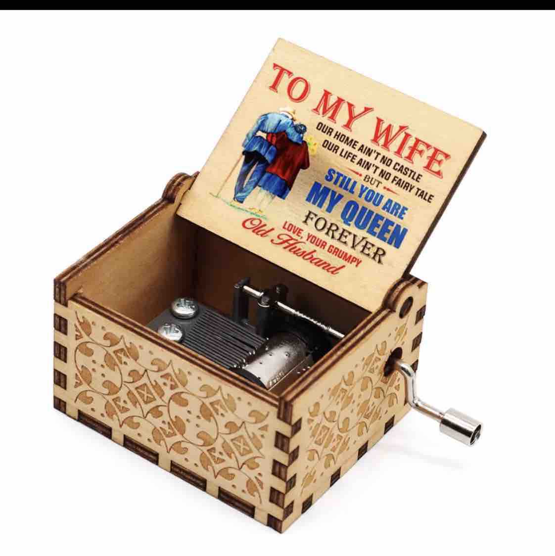 Painted music box creative gift decoration