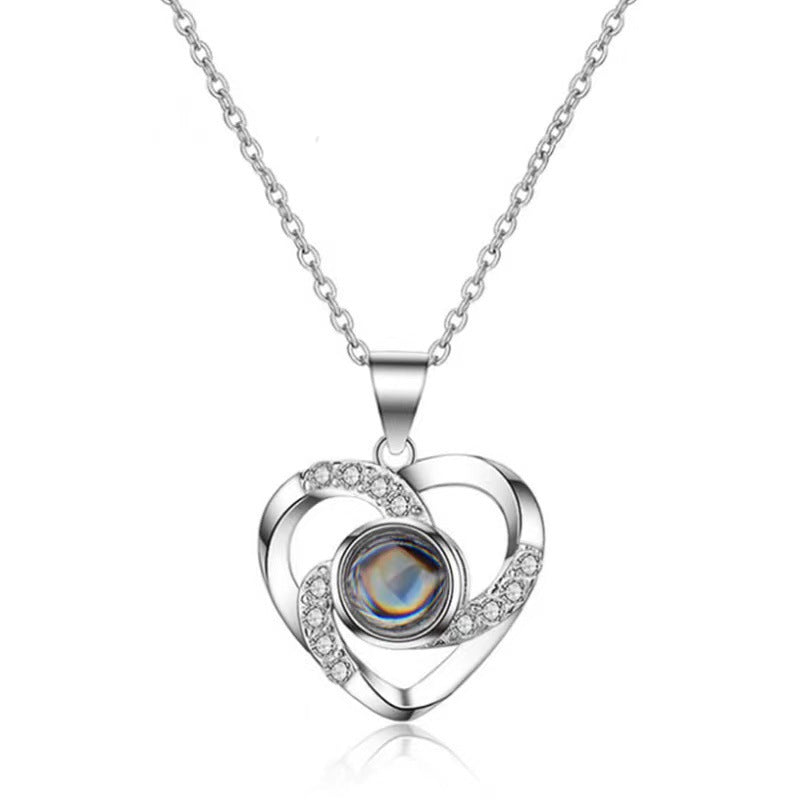 Preserved Flower Rose Flower Necklace Jewelry Box Gift