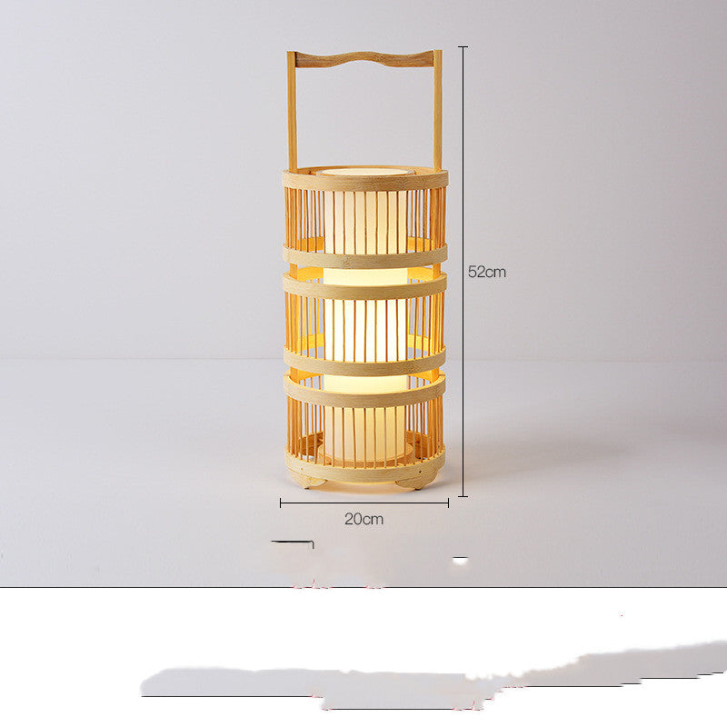 Store Bed And Breakfast Bedroom Bamboo Floor Lamp